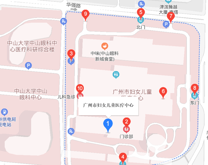 广州市妇孩子童医疗中心地址