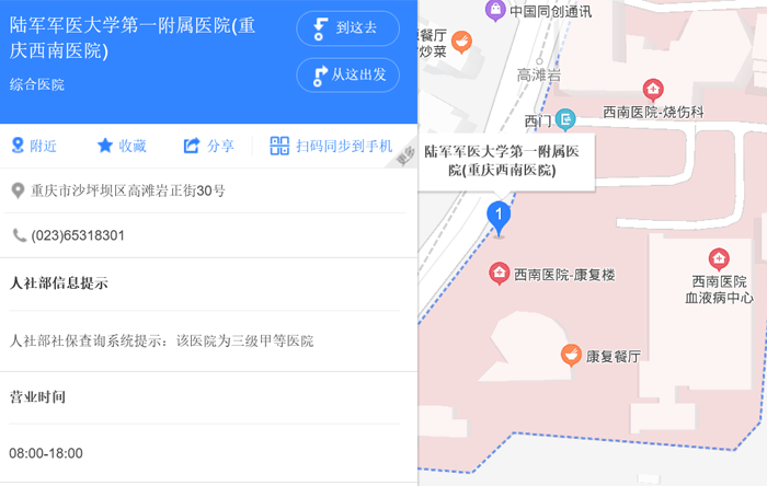 西南医院地址