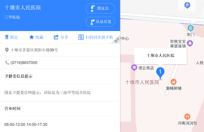 十堰市人民医院地址